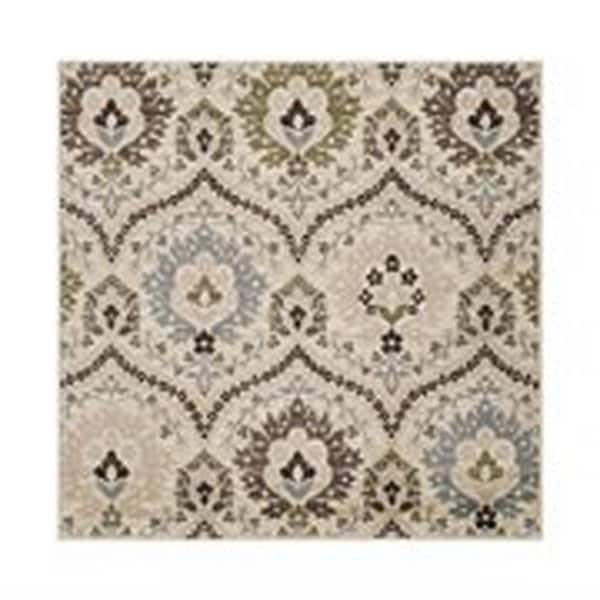 SUPERIOR Augusta Multi-Color 5 ft. x 8 ft. Oriental Floral Non- Slip Area Rug