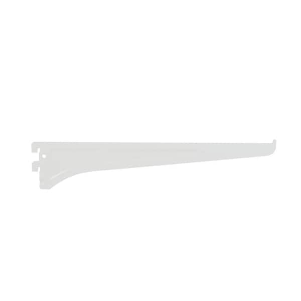 12 in. steel light duty shelf bracket-white