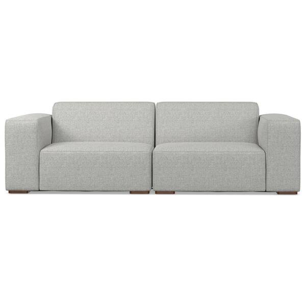 Simpli Home Rex 88 in. Straight Arm Performance Fabric