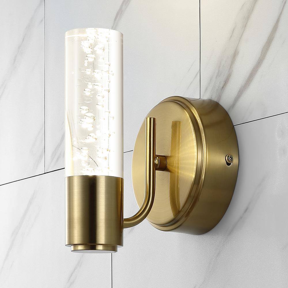 Bolha Classic Minimalist Brass-Gold LED Vanity Wall Light