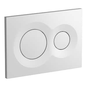 Lynk Flush Actuator Plate for Veil In-Wall Tank in White
