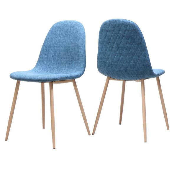 Unbranded Caden Muted Blue Dining Chairs (Set of 2)