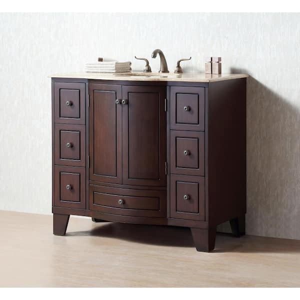 Traveler small bathroom vanity 21. Leather upholstered vanities. Smal –  secretbathstore