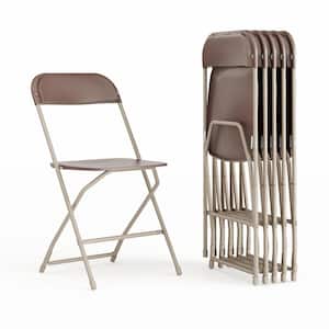 Brown Metal Folding Chairs