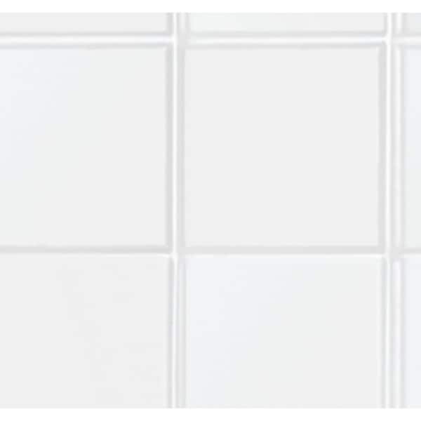 Everyday Smooth Tile 60 in. x 36 in. x 76 in. 1-Piece Bath and Shower Kit with Left Drain in White