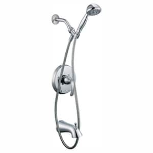 Edgewood Single-Handle 3-Spray Tub and Shower Faucet in Chrome (Valve Included)