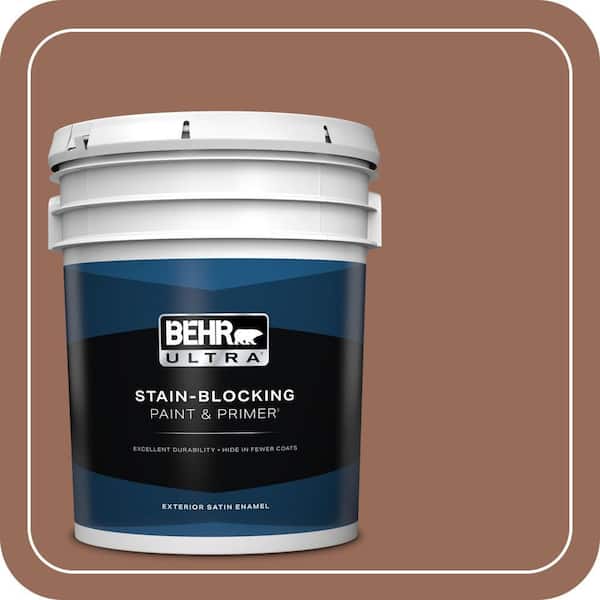 BEHR ULTRA 5 gal. #S200-6 Timeless Copper Satin Enamel Exterior Paint & Primer