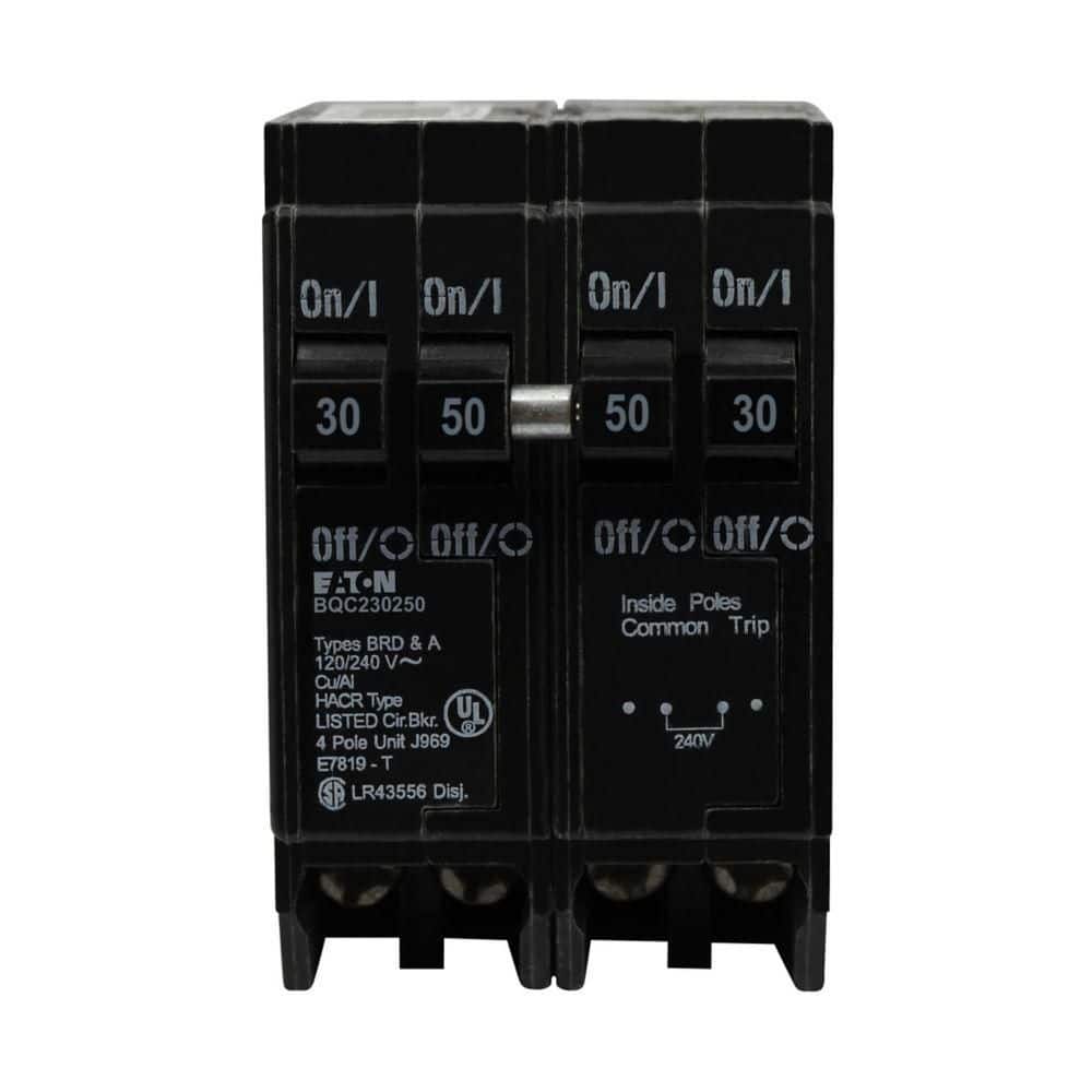 BR 1-30 Amp 2-Pole 1-50 Amp 2-Pole Quad Thermal Magnetic Circuit Breaker (BRDC230250) price history on PriceWatchPro