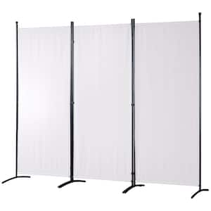 6.1 ft. Room Divider, 3-Panel Folding Privacy Screen, Fabric Partition for Office, Bedroom, Dining Room, Study