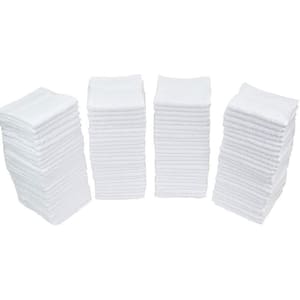 Terry Towel Cleaning Cloths Standard, White (100-Pack)