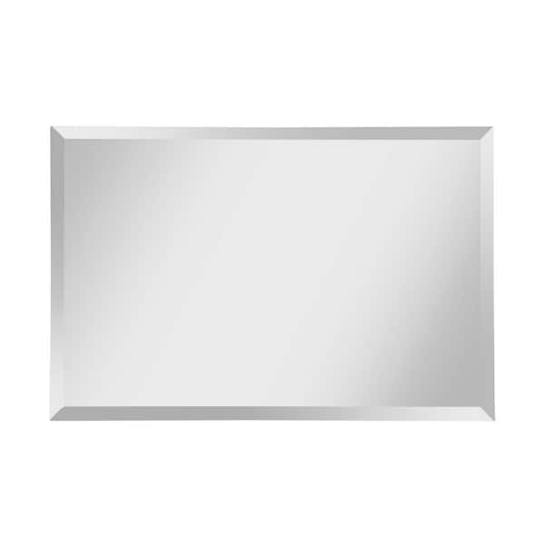 Generation Lighting Infinity 24 in. W x 36 in. H Frameless Rectangle Glass  Wall Decor Mirror with Beveled Edge and Dual Mounting Hooks MR1154 - The  Home Depot