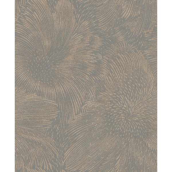 rasch Purser Copper Abstract Wallpaper Sample