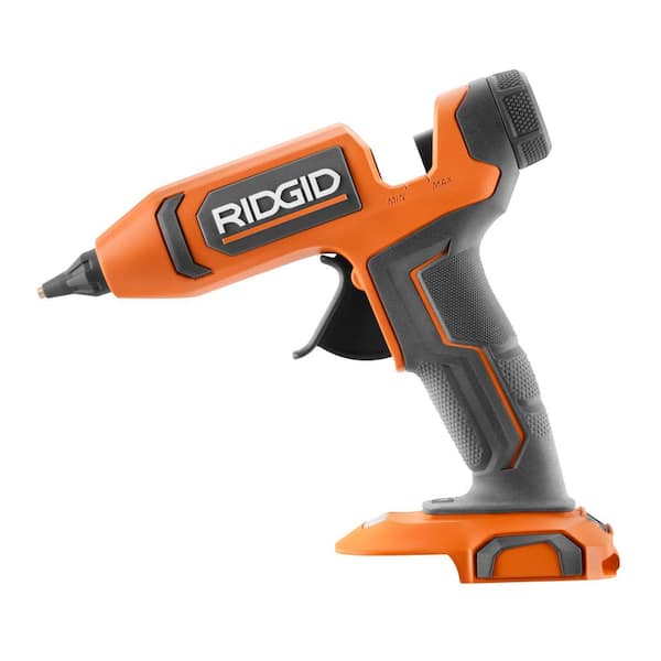 RIDGID 18V Cordless Professional High Temp Glue Gun Kit with 2.0