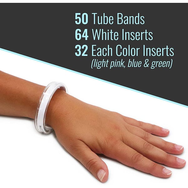 8 Inch Glow Wristband Bracelets - Assorted Color 80 Piece Pack
