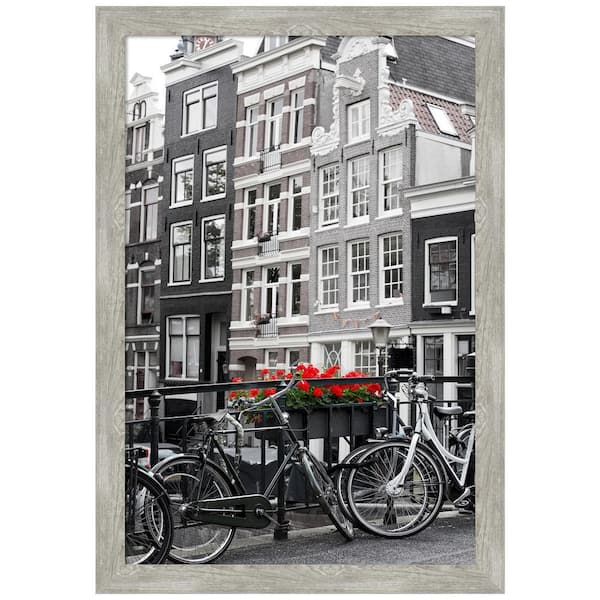 Amanti Art Dove Greywash Narrow Picture Frame Opening Size 24 x 36 in.