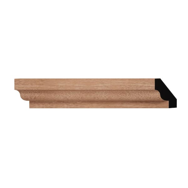 Ekena Millwork WM60 1.06 in. D x 1.41 in. W x 6 in. L Wood (Sapele) Crown Moulding Sample