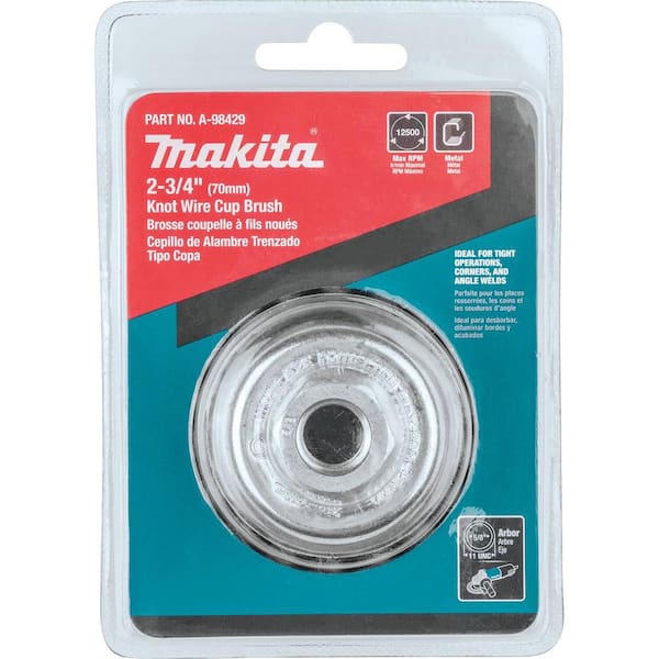 Makita 2-3/4 in. x 5/8 in.-11 Knot Wire Cup Brush A-98429 - The Home Depot
