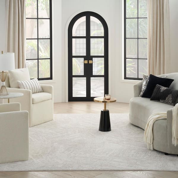 Desire Ivory 8 ft. x 10 ft. Abstract Contemporary Area Rug