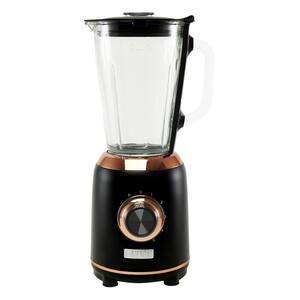 Heritage 56 oz. 5-Speed Black and Copper Blender with Dual Safety Lock Jug