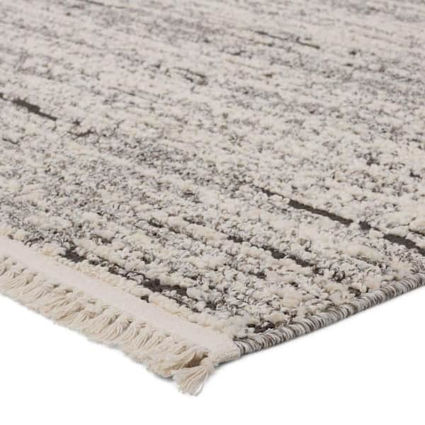 Ragnar Gray 5 ft. x 7 ft. Stripes Area Rug