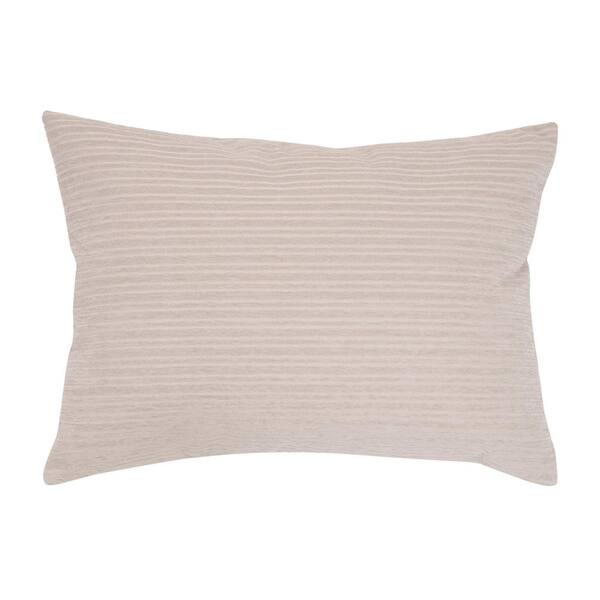 EverGrace Opulence Chenille Stripes Lumbar 20 in. x 14 in. Silver Birch