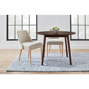 Saskia Sable Brown Wood Round Dining Table for 4 (42 in. L x 30 in. H)