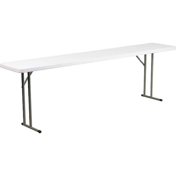 SUGIFT Rectangle Plastic and Steel Folding Outdoor Picnic Table ...