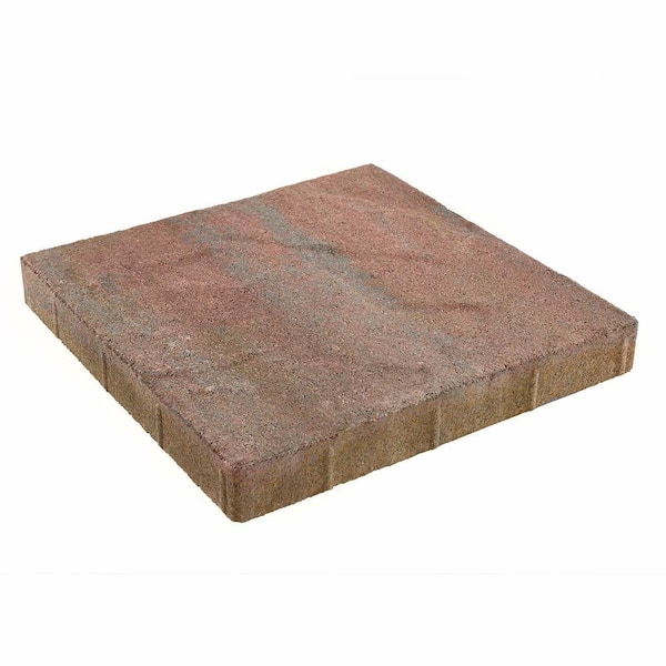 Pavestone Taverna Square 16 in. L x 16 in. W x 50 mm H Old Town Blend Concrete Step Stone
