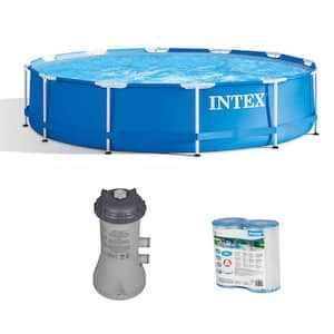 12 ft. x 30 in. Above Ground Pool w/Filter Pump System and Filter Cartridge
