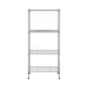 4-Tier Chorme Wire Shelving Unit (12 in. D x 18 in. W x 39 in. H)