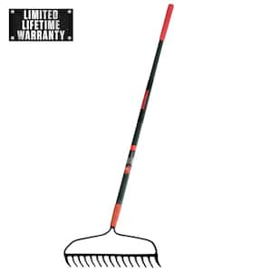 60.75 in. Fiberglass Handle15-Tine Forged Steel Bow Rake