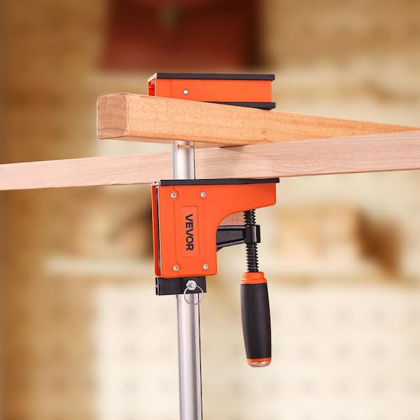 Bar Clamps for Woodworking, 36 in. Parallel Clamp Set, 1500 lbs. Load, Even Pressure Plastic  and Steel Orange (2-Piece)