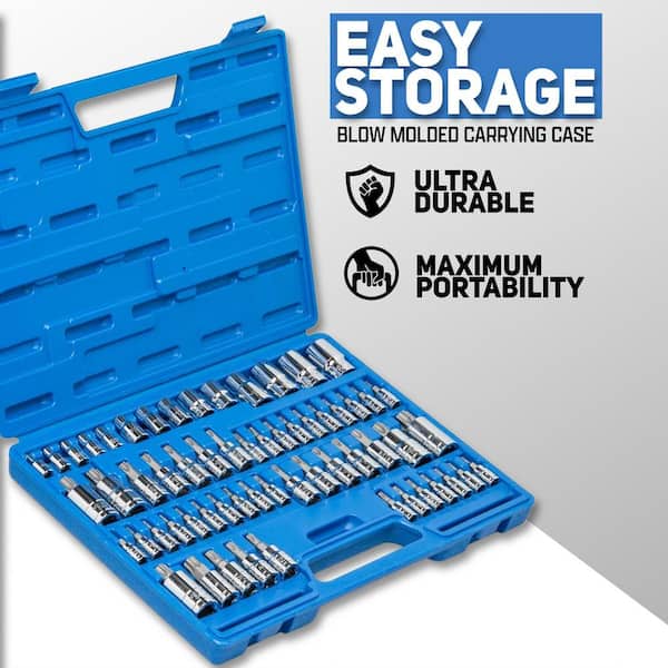 NEIKO Master Torx Bit Socket and External Torx Socket Set, S2