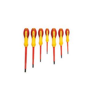 VDE Insulated Phillips and Slotted Screwdriver Set (7-Piece)