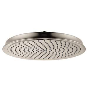 Raindance C 1-Spray Patterns with 2.5 GPM 10.62 in. Wall Mount Fixed Showerhead in Brushed Nickel