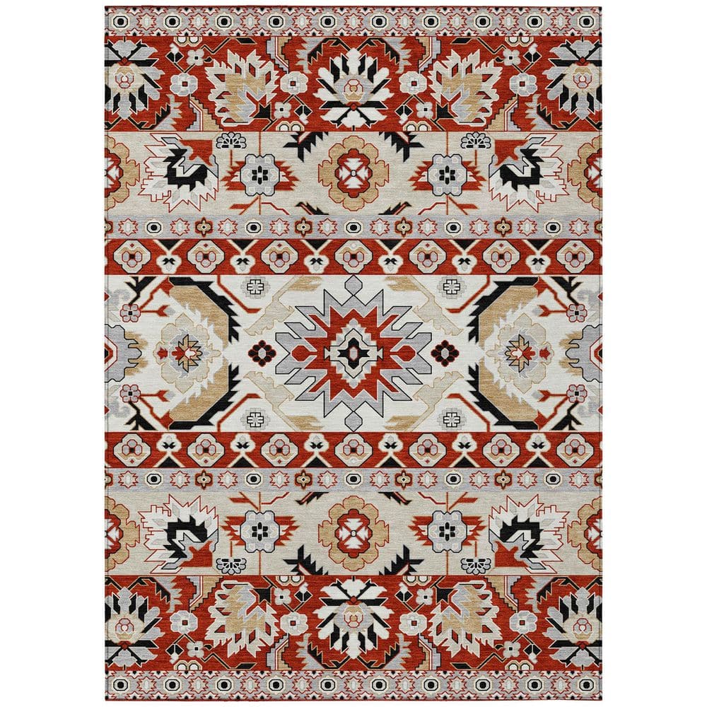 Chantille Machine Washable Indoor/Outdoor Abstract ACN2583 Red 10 ft. x 14 ft. Area Rug price history on PriceWatchPro