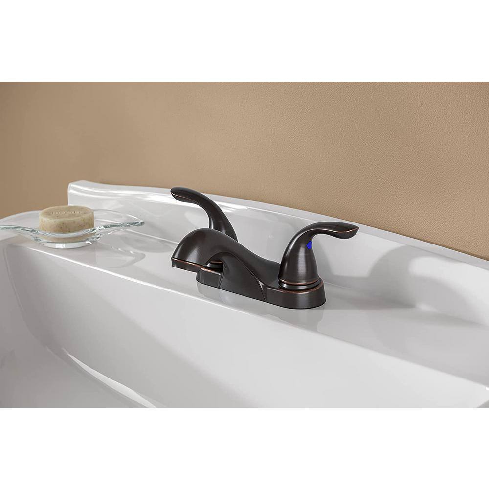 Tuscan Bronze Traditional 2-Handle Centerset Bathroom Faucet