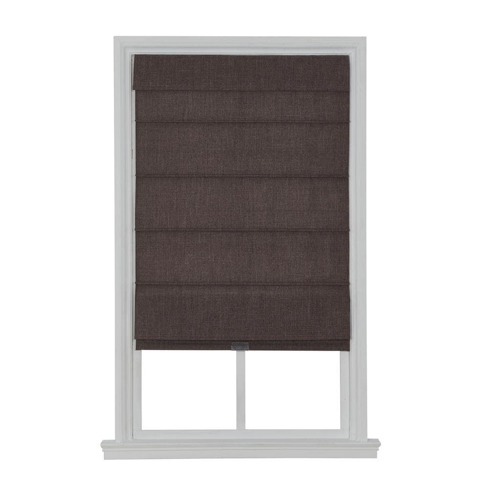 Home Decorators Collection Cordless Blackout Fabric Roman Shade 27X64 Coffee RSGE2764 The Home