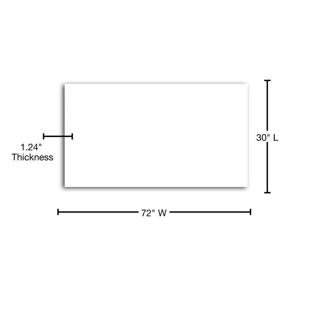 Oversized 72" Brushed Silver Metal Frame Rectangular Vanity Mirror