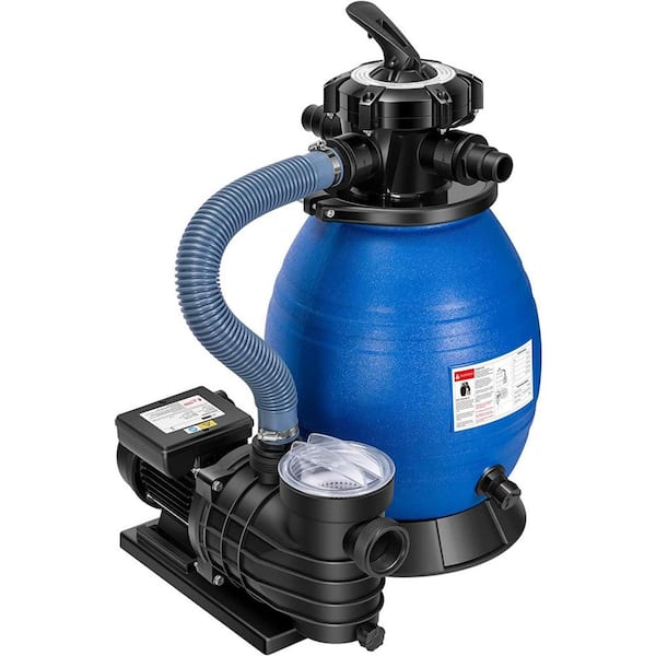 VIVOHOME 13 in. Sand Filter with 3/4 Hp 2380 GPH Above Ground Pool Pump and 6-Way Valve