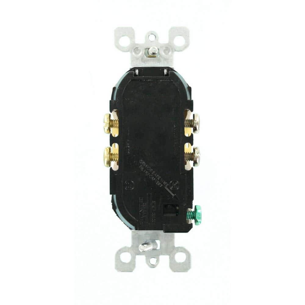 White Tamper Resistant Duplex Outlet with Wall Plate