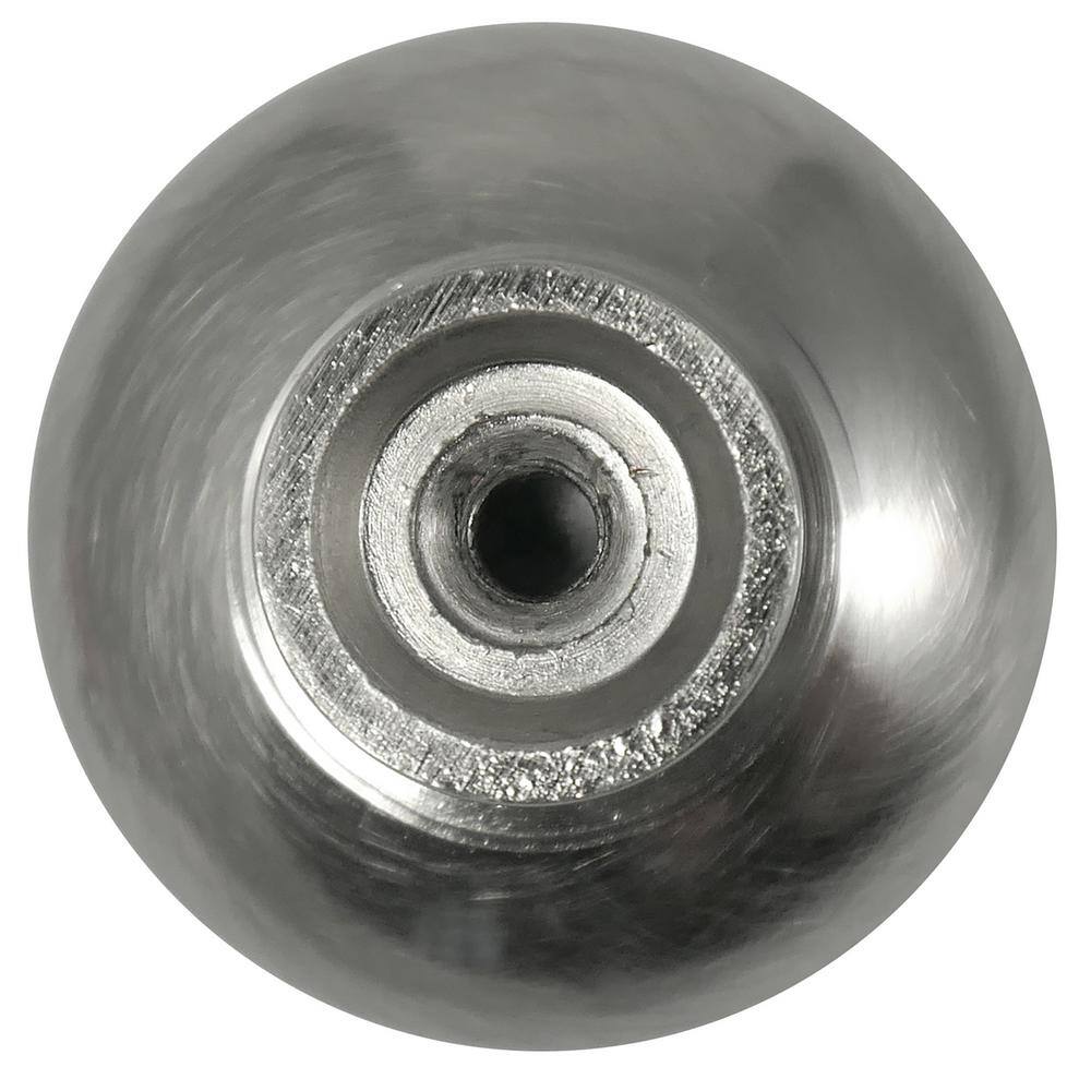 Satin Pewter Round Metal Knob with Mounting Hardware