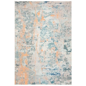 Madison Light Blue/Beige 6 ft. x 9 ft. Geometric Abstract Area Rug