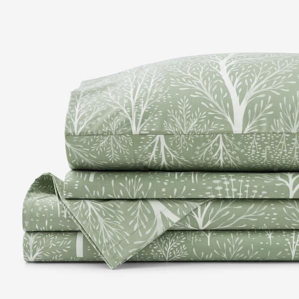 The Company Store Legends Hotel Misty Grove Sage Wrinkle-Free Sateen Full Sheet Set