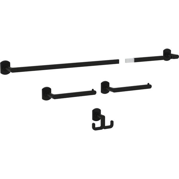 Franklin Brass Granville 4-Piece Bath Hardware Set 18 In. Towel Bar ...