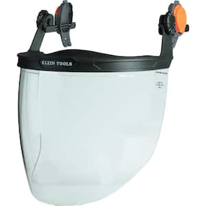 Face Shield, Clear, Safety Helmet and Cap-Style Hard Hat