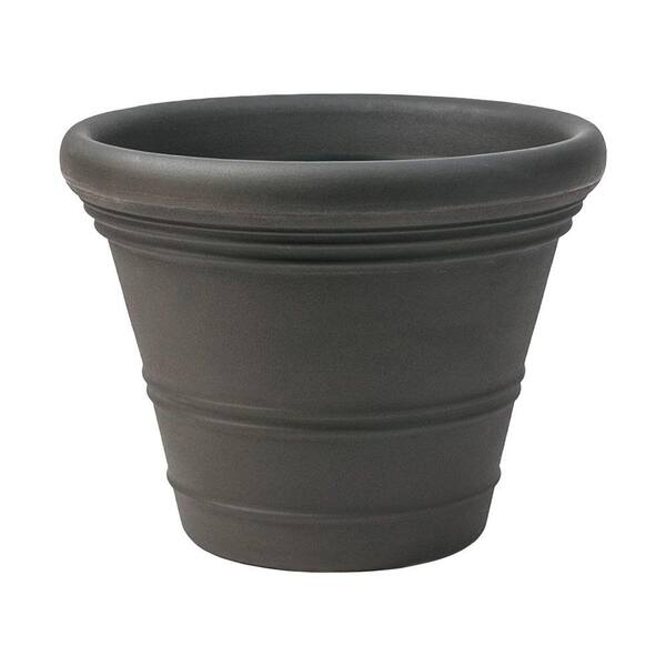 Planters Online 18 in. Dia Weathered Iron Resin Ancona Planter
