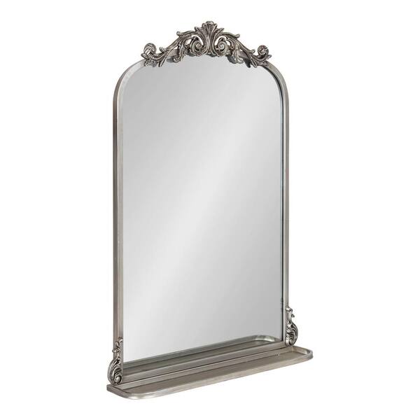 Kate and Laurel Arendahl 21.00 in. W x 31.37 in. H Silver Arch Traditional Framed Decorative Wall Mirror