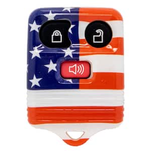 Car Remote Replacement Case - Ford 3 Button US Flag Shell Only No Electronics