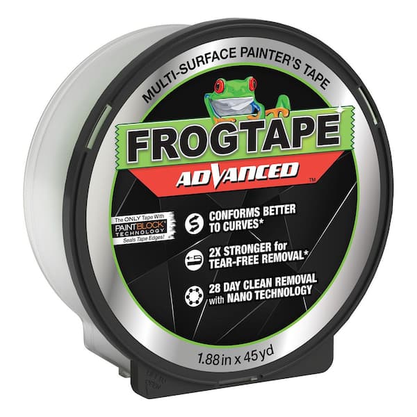 FrogTape Advanced 1.88 in. X 45 yd. Green Multi-Surface Painter's Tape with PaintBlock